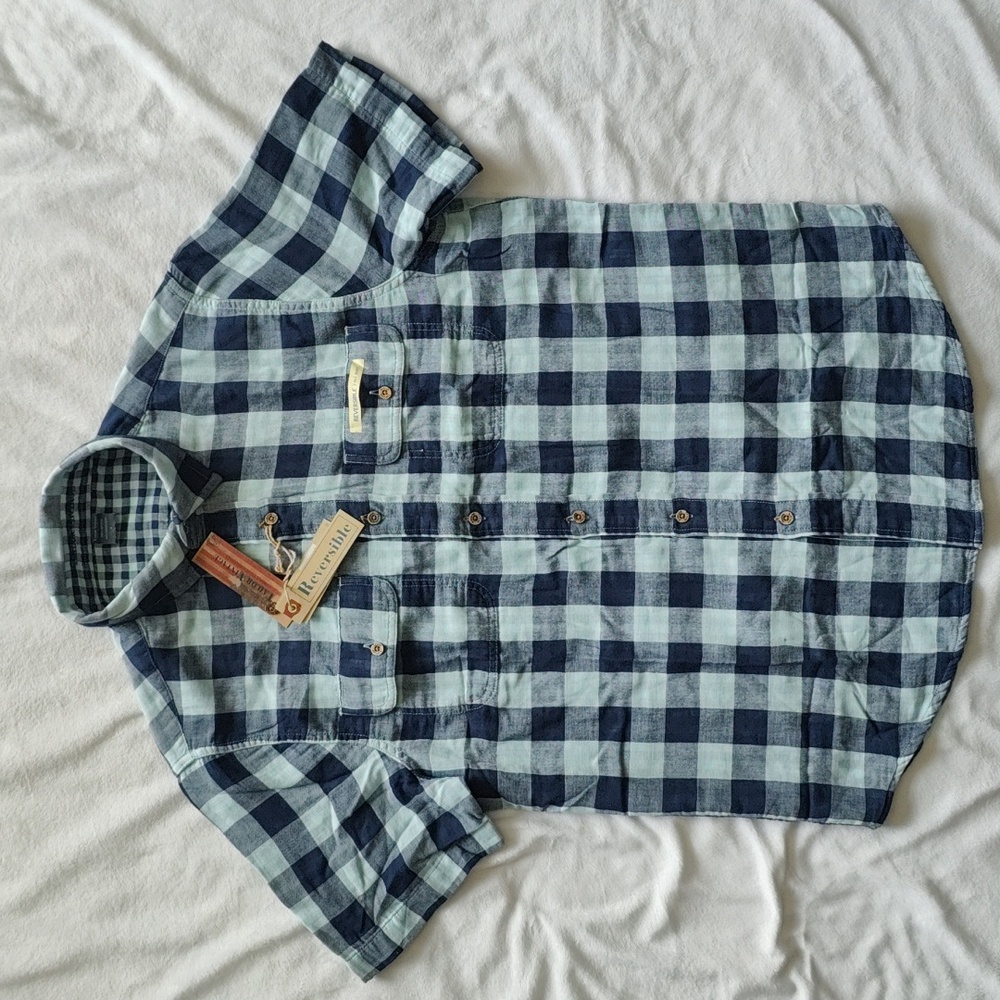 63. Tailor Vintage Reversible Shirt | Color - Canel Blue - Picture 2 of 14